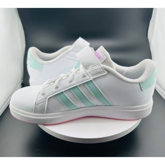 Adidas Grand Court 2.0 EL Girl Shoes ID7886 Sz 3 - Picture 5 of 6